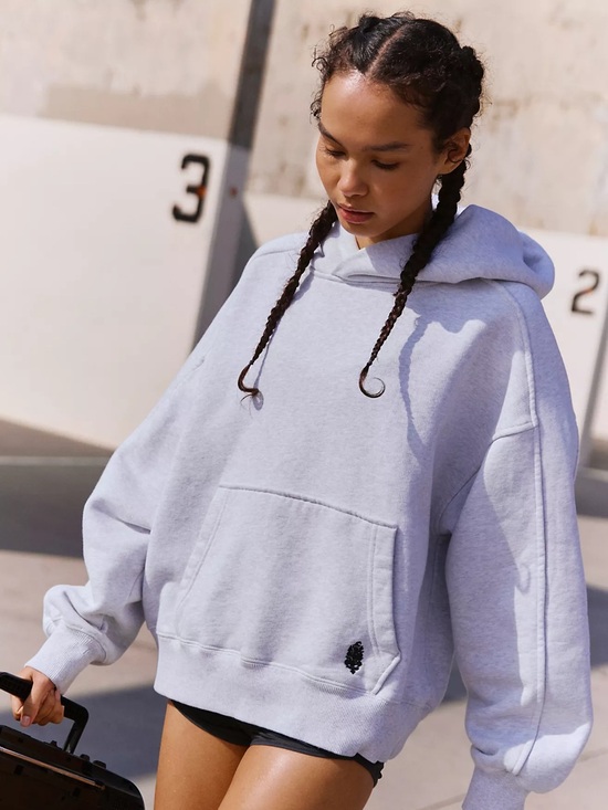 Free People Tops - Free people A Cut Above Hoodie white heather